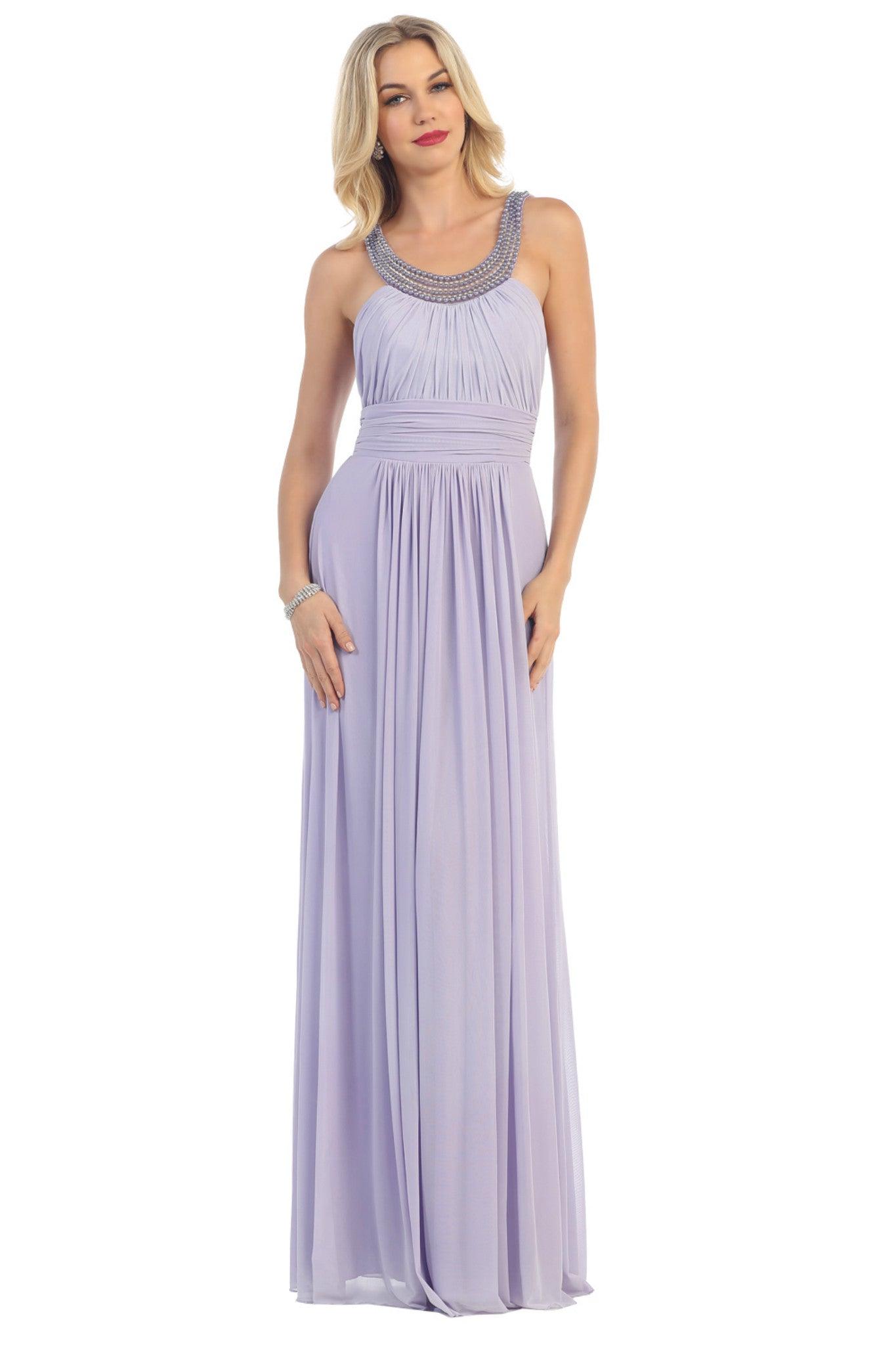 Bridesmaid Long Formal Evening Dress Groom - The Dress Outlet May Queen