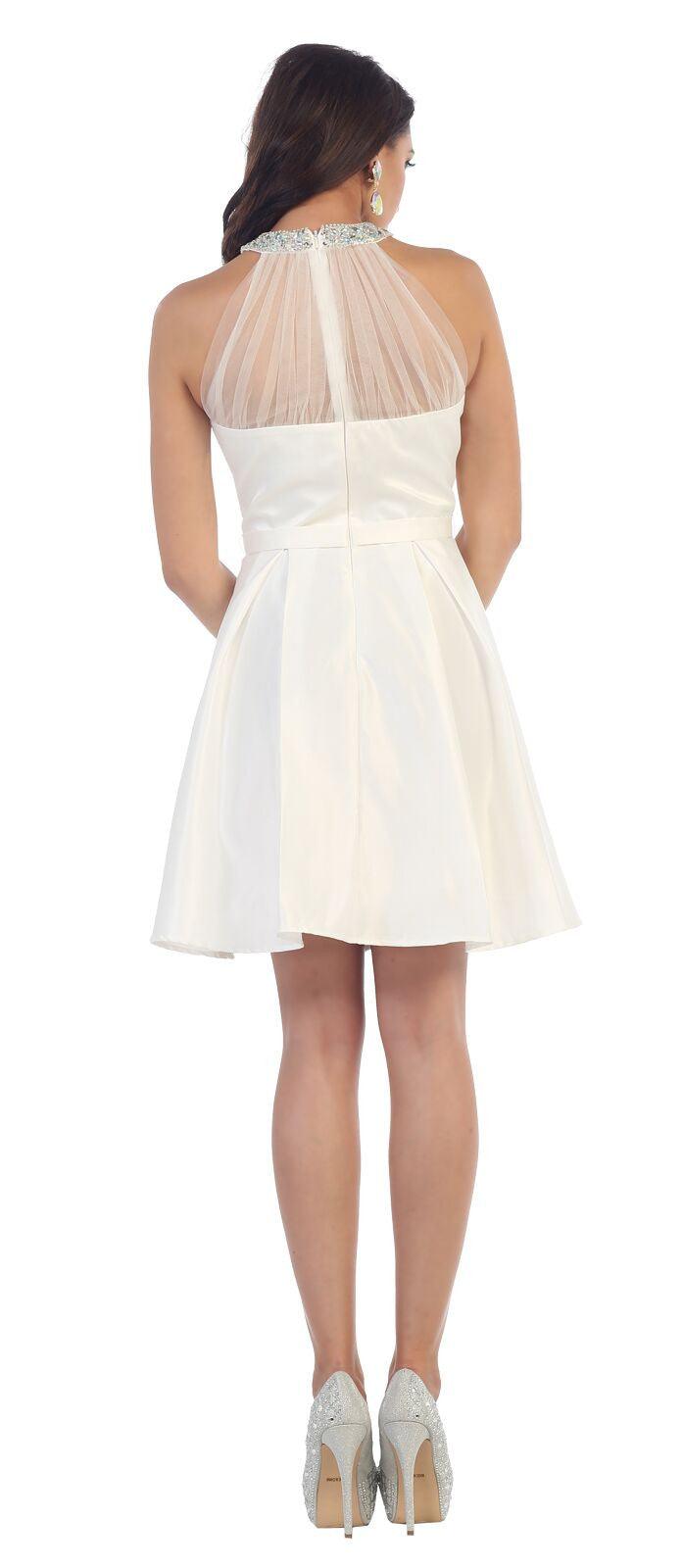 Bridesmaids Short Dress Homecoming Prom Cocktail Party - The Dress Outlet May Queen