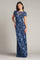 Formal Dresses Long Formal Floral Evening Dress Blue Violet/Navy