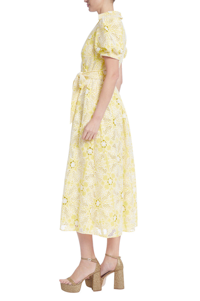 Badgley Mischka BSD5098 Short Floral Midi Cocktail Dress