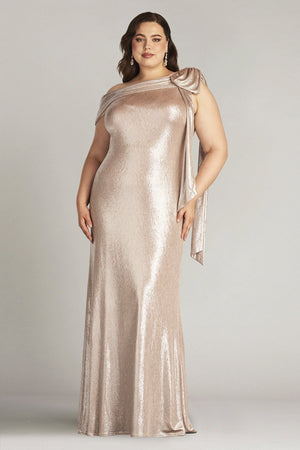 Plus Size Long Formal Evening Dress by Tadashi Shoji BSJ18371LQ