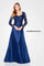 Formal Dresses Long Sleeve Mother of the Bride Evening Dress Navy Blue