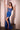 Prom Dresses Fitted Long Formal Glitter Print Prom Gown Royal