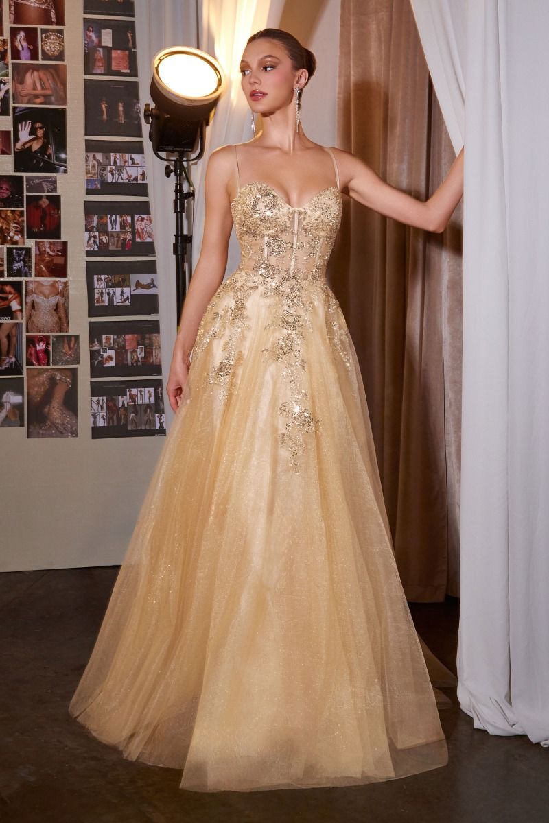 Sweetheart Floor-Length Tulle Formal Ball Gown LaDivine C177