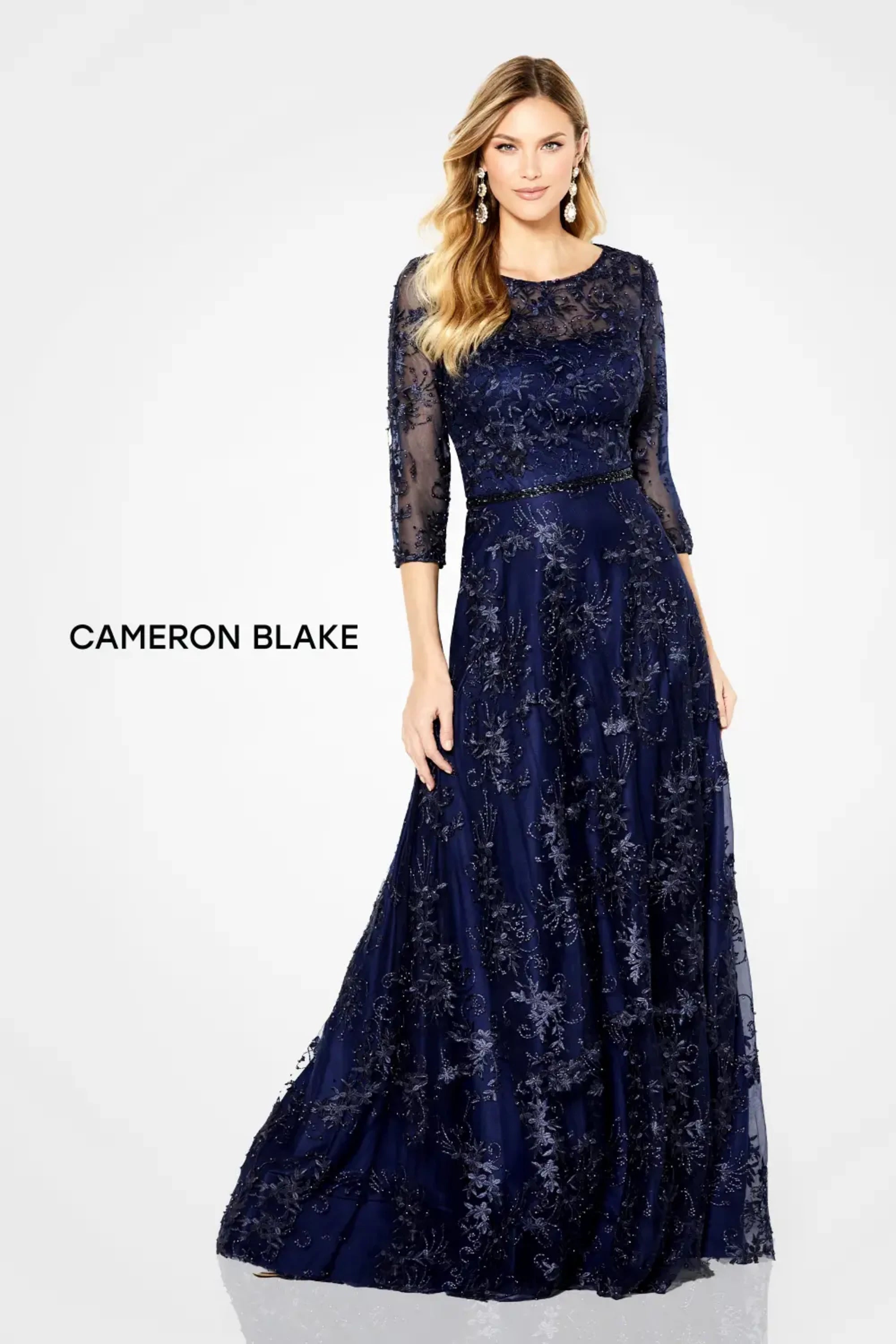 Mother of the Bride Dresses Formal Long Mother of the Bride A Line Dress Navy Blue