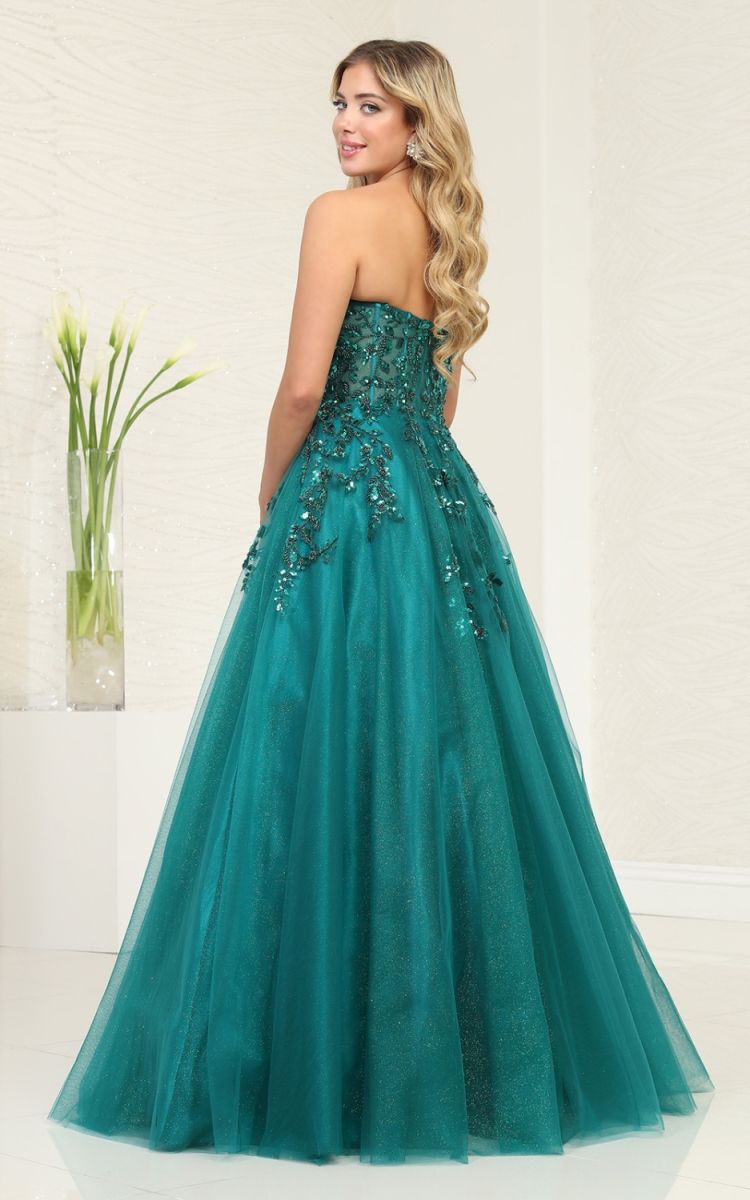 Sweetheart Floor-Length Tulle Prom Ball Gown May Queen RQ8120