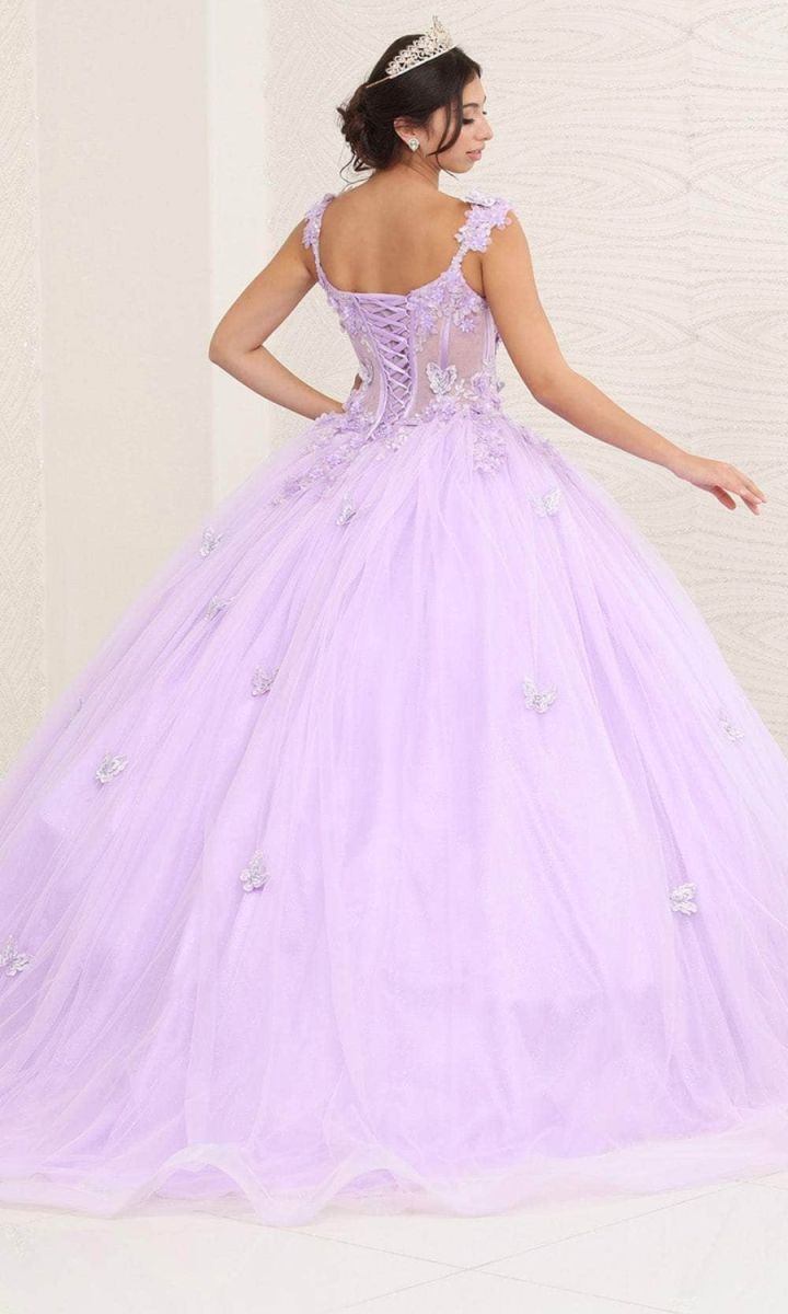 Scoop Floor-Length Tulle Quinceañera Ball Gown May Queen LK242
