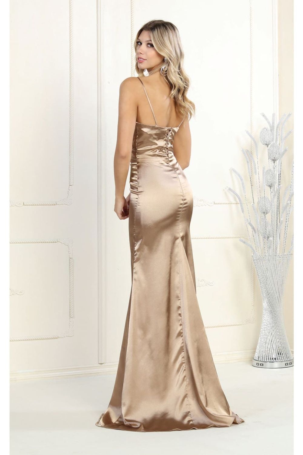 Sweetheart Floor-Length Satin Prom Mermaid May Queen 1931