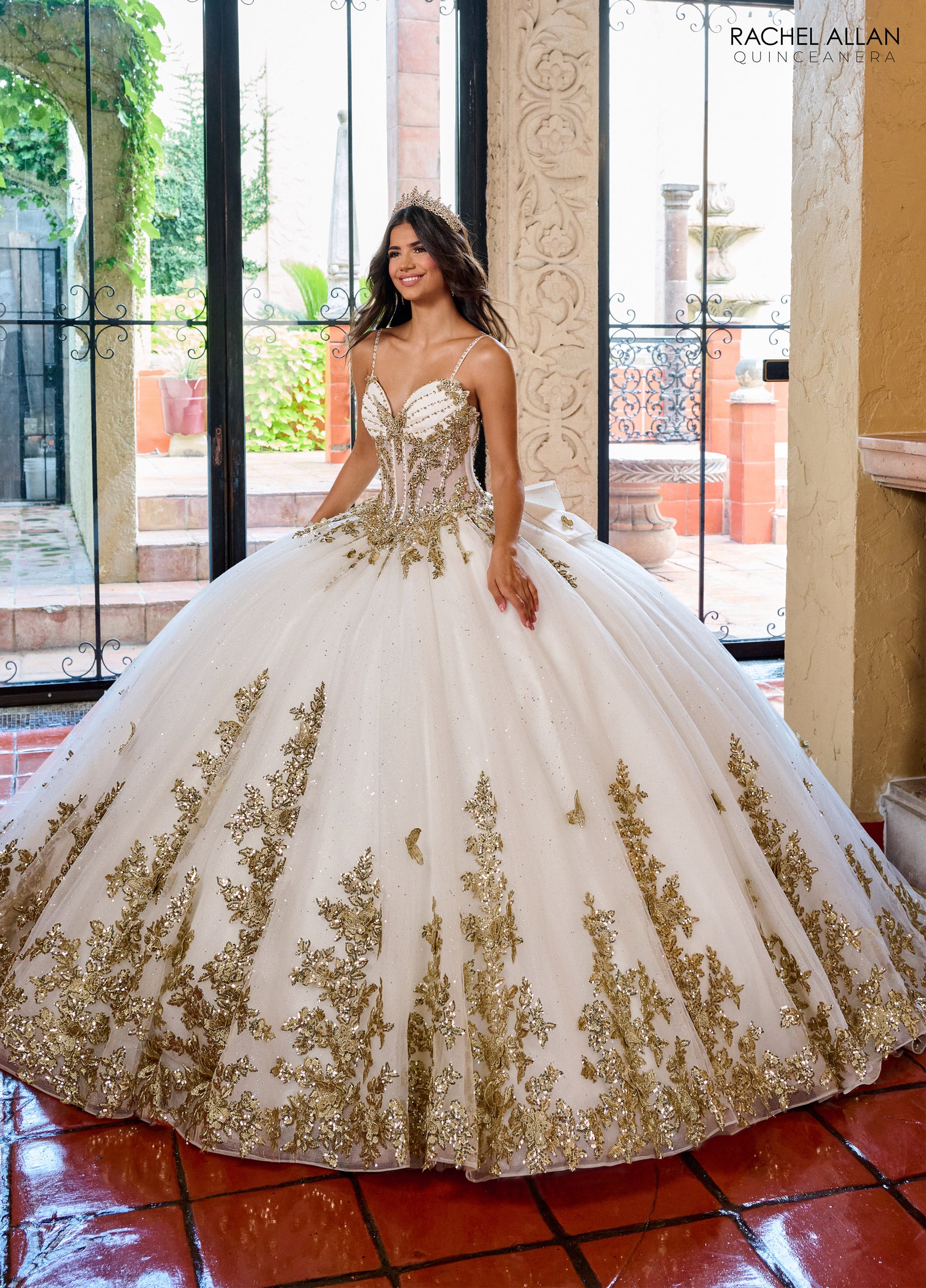 Rachel Allan RQ1158 Glitter Ball Gown Long Quinceanera Dress