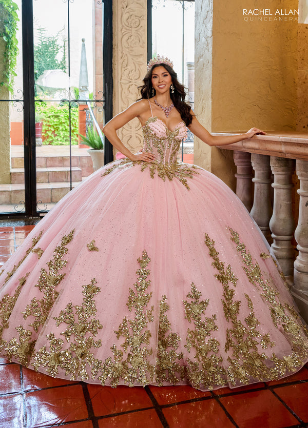 Rachel Allan RQ1158 Glitter Ball Gown Long Quinceanera Dress