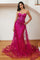 Cinderella Divine CB095 Strapless Long Fitted Prom Gown Fuchsia