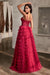 Prom Dresses Long Formal Prom Ruffle Tiered Dress Burgundy