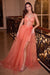 Prom Dresses Short Formal Prom Removable Overskirt Dress Orange