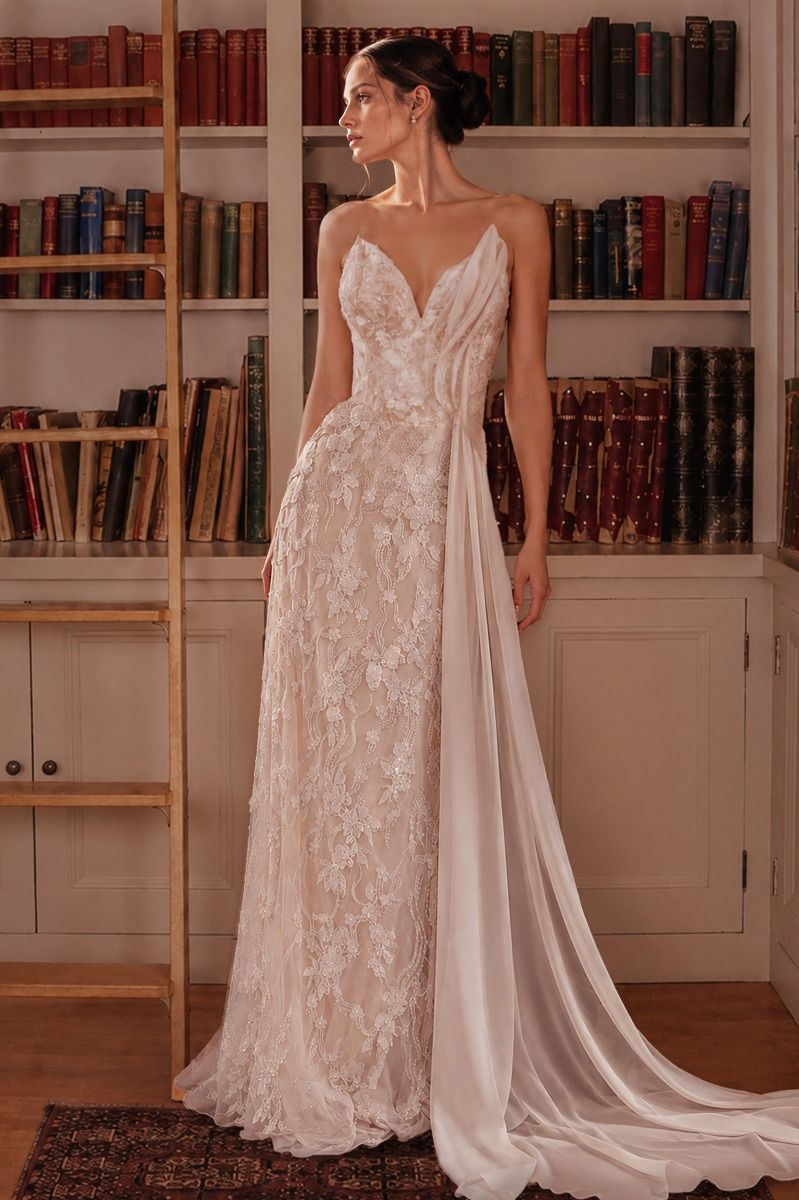 Sweetheart Floor-Length Lace Occasion Mermaid LaDivine CB168W