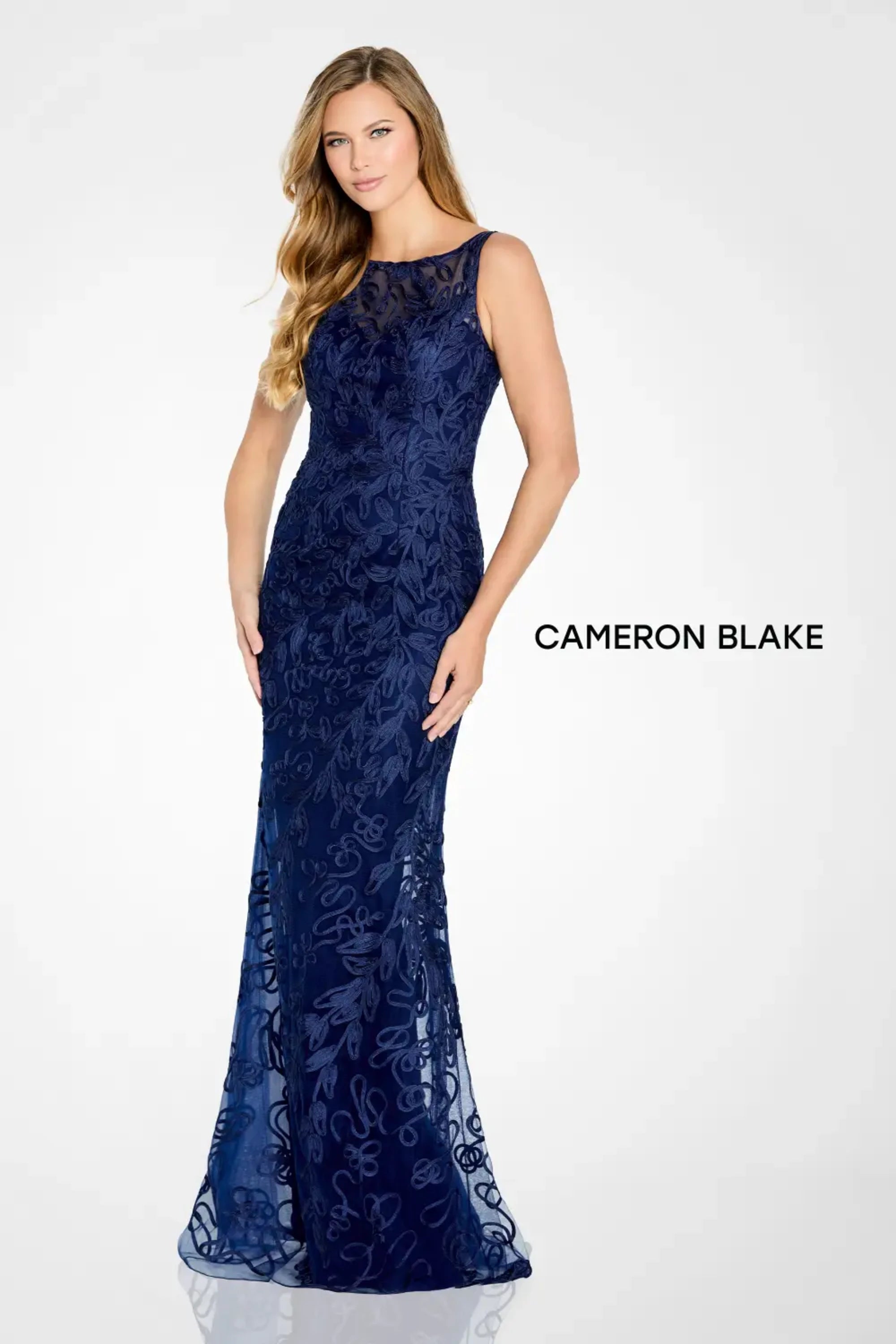 Formal Dresses Formal Long Lace Evening Dress Navy Blue