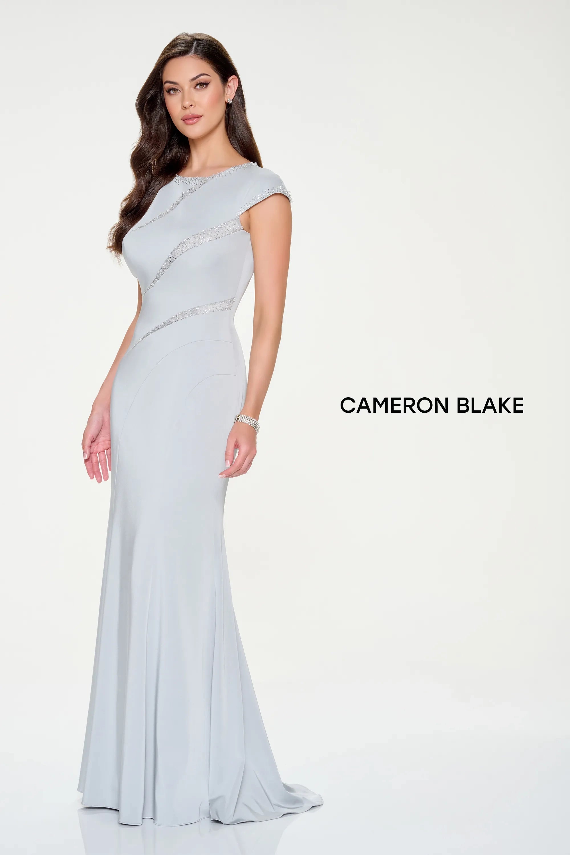 Cameron Blake CB204 Long Formal Beaded Mother of the Bride Dress