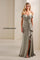Formal Dresses Long Formal Beaded Applique Mermaid Evening Gown Sage