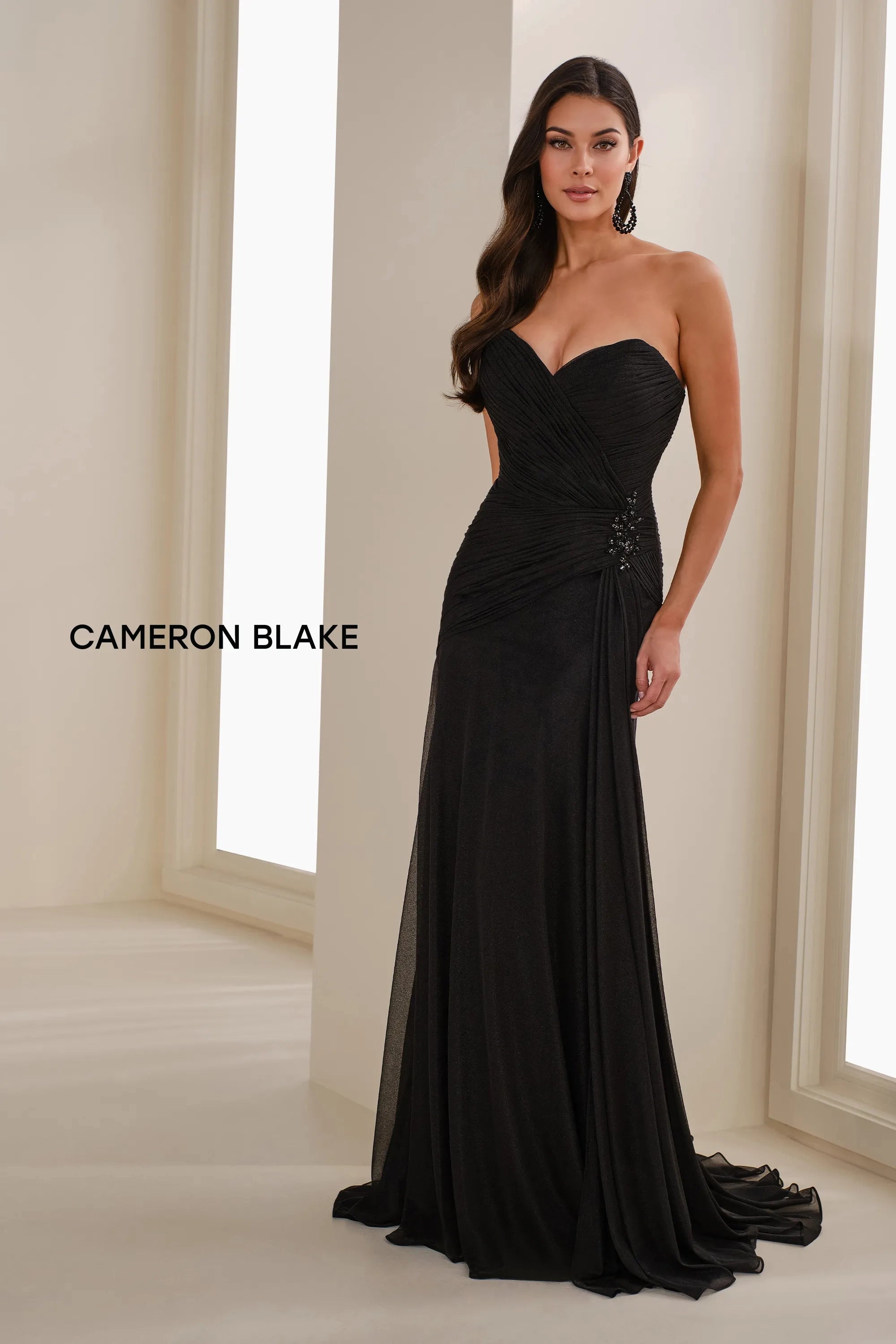 Formal Dresses Metallic Long Formal Evening Dress Black