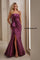 Formal Dresses Long Mermaid Formal Pleated Evening Gown Aubergine