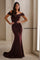 Formal Dresses Long Mermaid Formal Glitter Evening Gown Mulberry