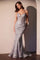 Prom Dresses Fitted Formal Long Sequin Prom Dress Silver