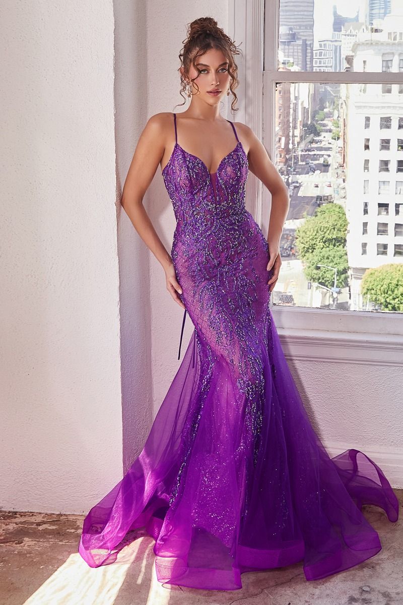 Prom Dresses Prom Formal Mermaid Long Dress Nova Purple
