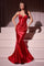 Prom Dresses Fitted Prom Long Glitter Formal Dress Red
