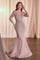 Formal Dresses Long Beaded Fitted Formal Dress Mauve