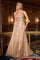 Prom Dresses Beaded Long Formal A Line Prom Dress Mocha Gold