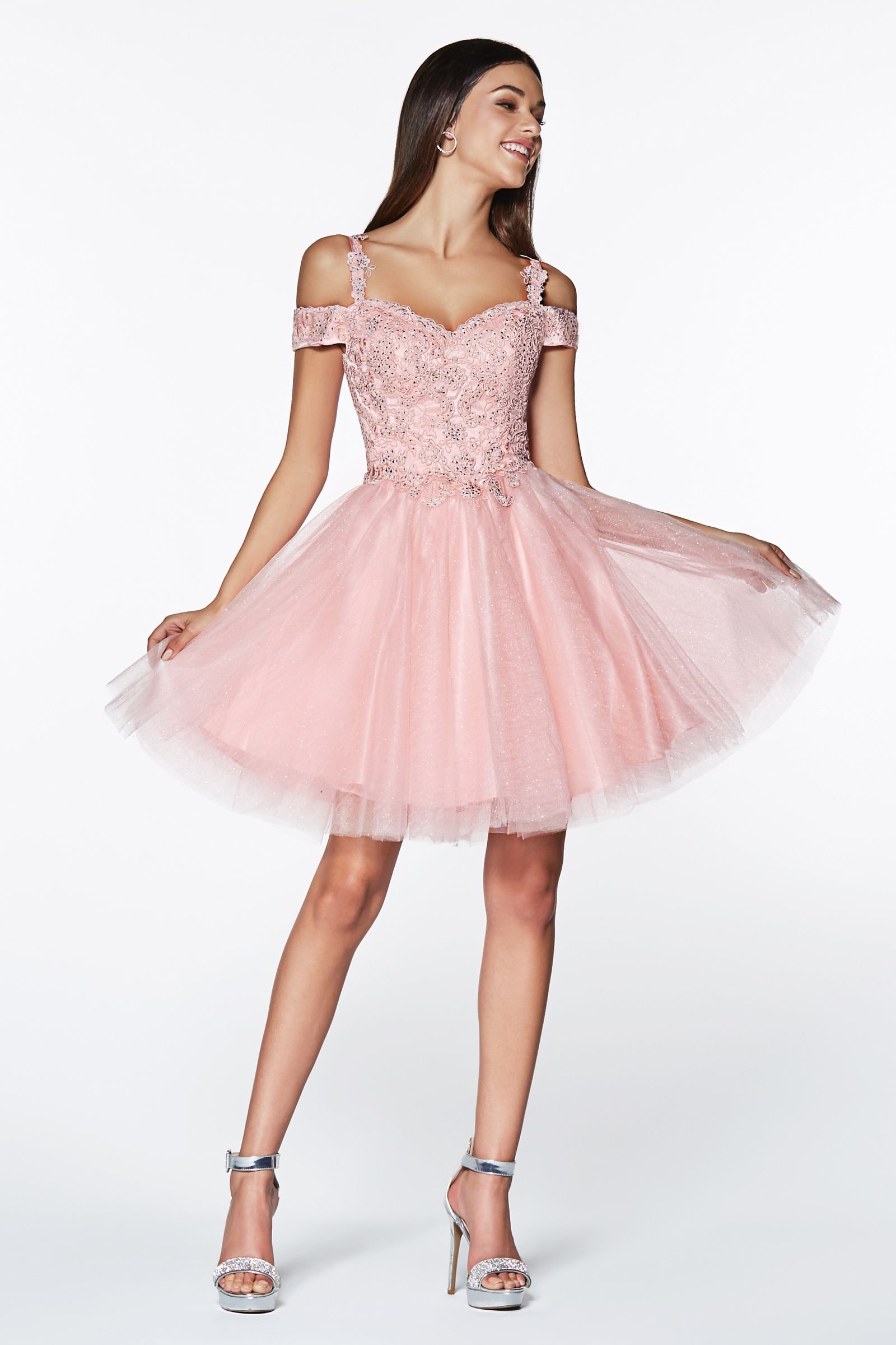 LaDivine CD0132 Short Prom Formal Homecoming Dress