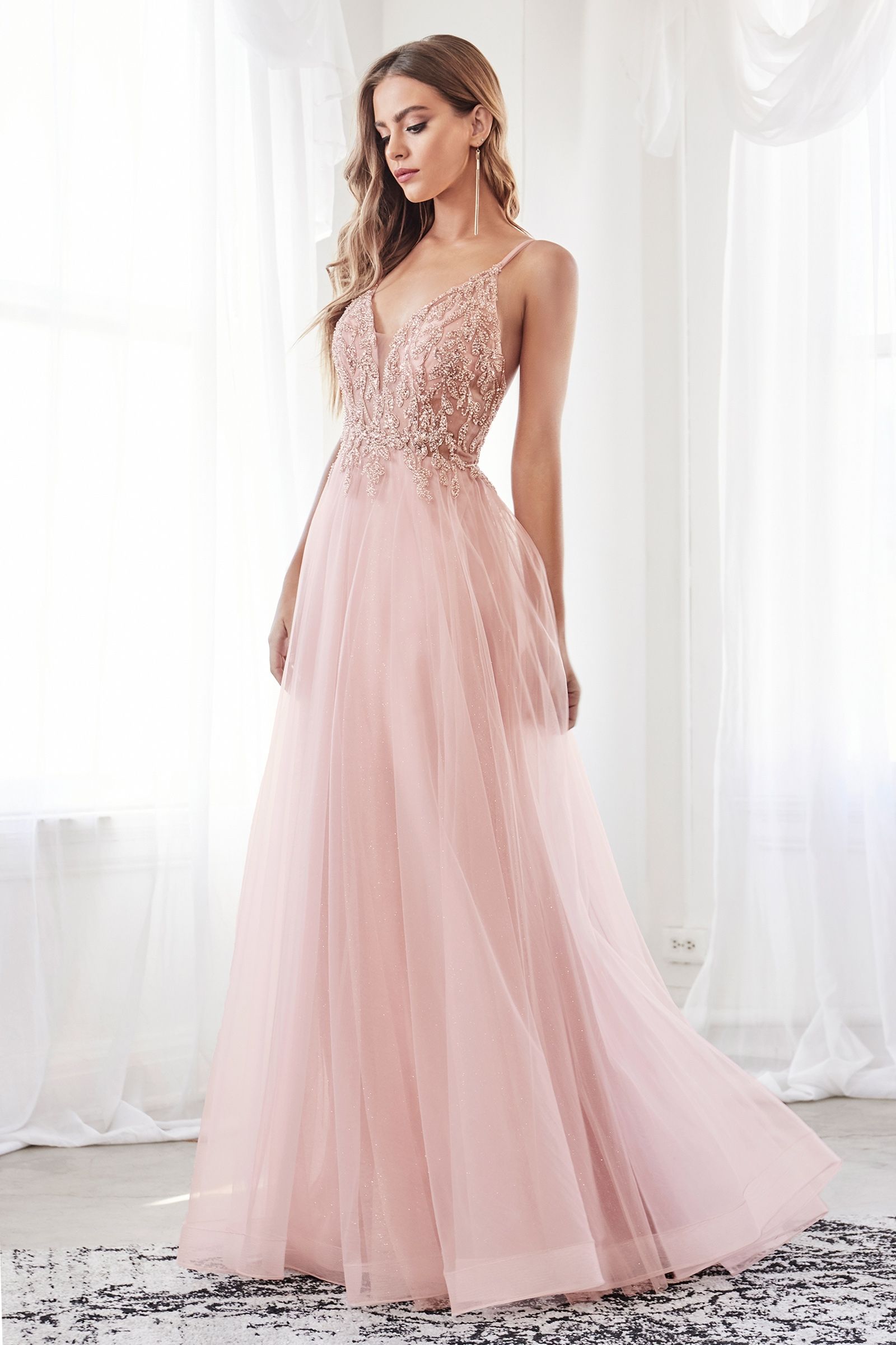 LaDivine CD0154 Long Formal Ball Gown Prom Dress