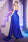 LaDivine CD0201 Long Draped Evening Gown