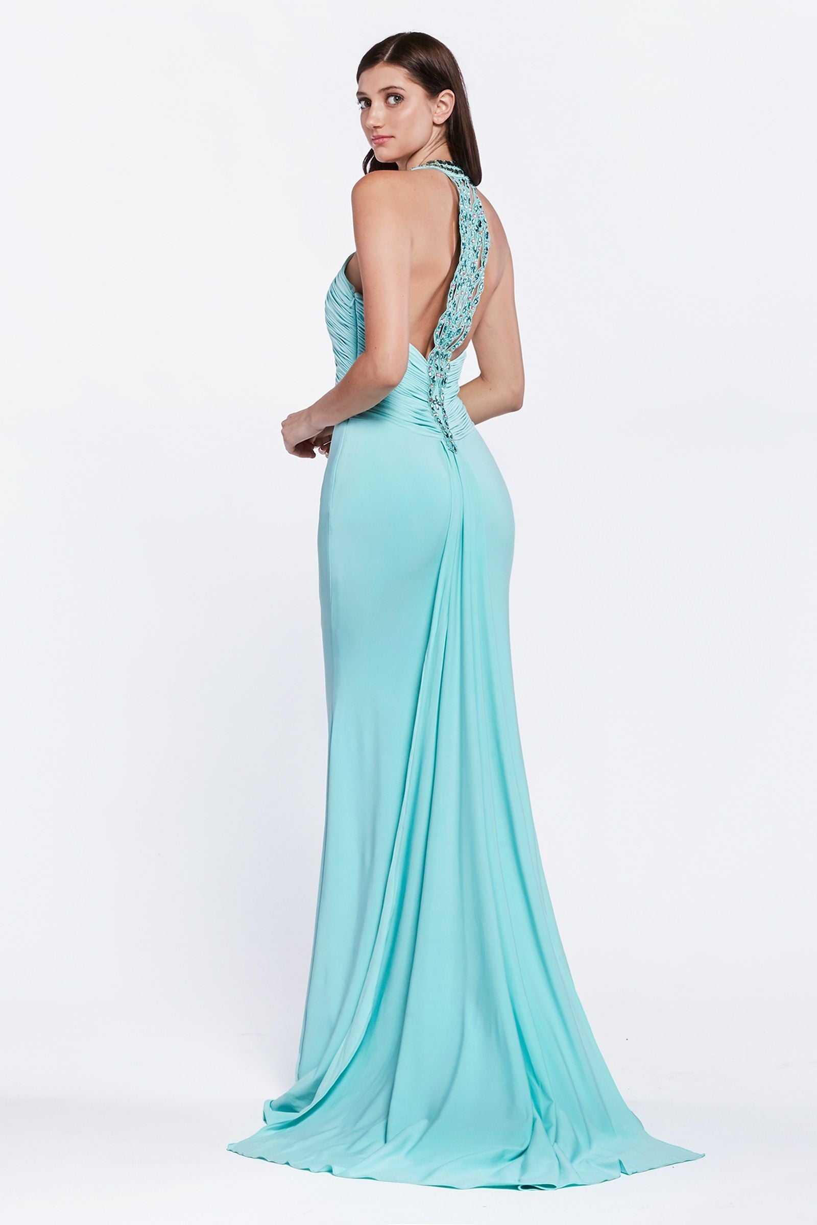 Prom Dresses Sequin Fitted Formal Long Evening Prom Dress Mint