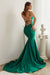 Long Mermaid Prom Dress Emerald