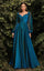 LaDivine CD243 Off Shoulder Long Sleeve Formal Dress