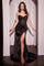 Prom Dresses Beaded Corset Formal Prom Dress Black