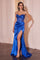 Prom Dresses Beaded Corset Formal Prom Dress Royal