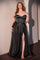 Plus Size Dresses Long Plus Size Formal Corset Dress Black