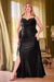 Plus Size Dresses Beaded Plus Size Formal Prom Long Dress Black