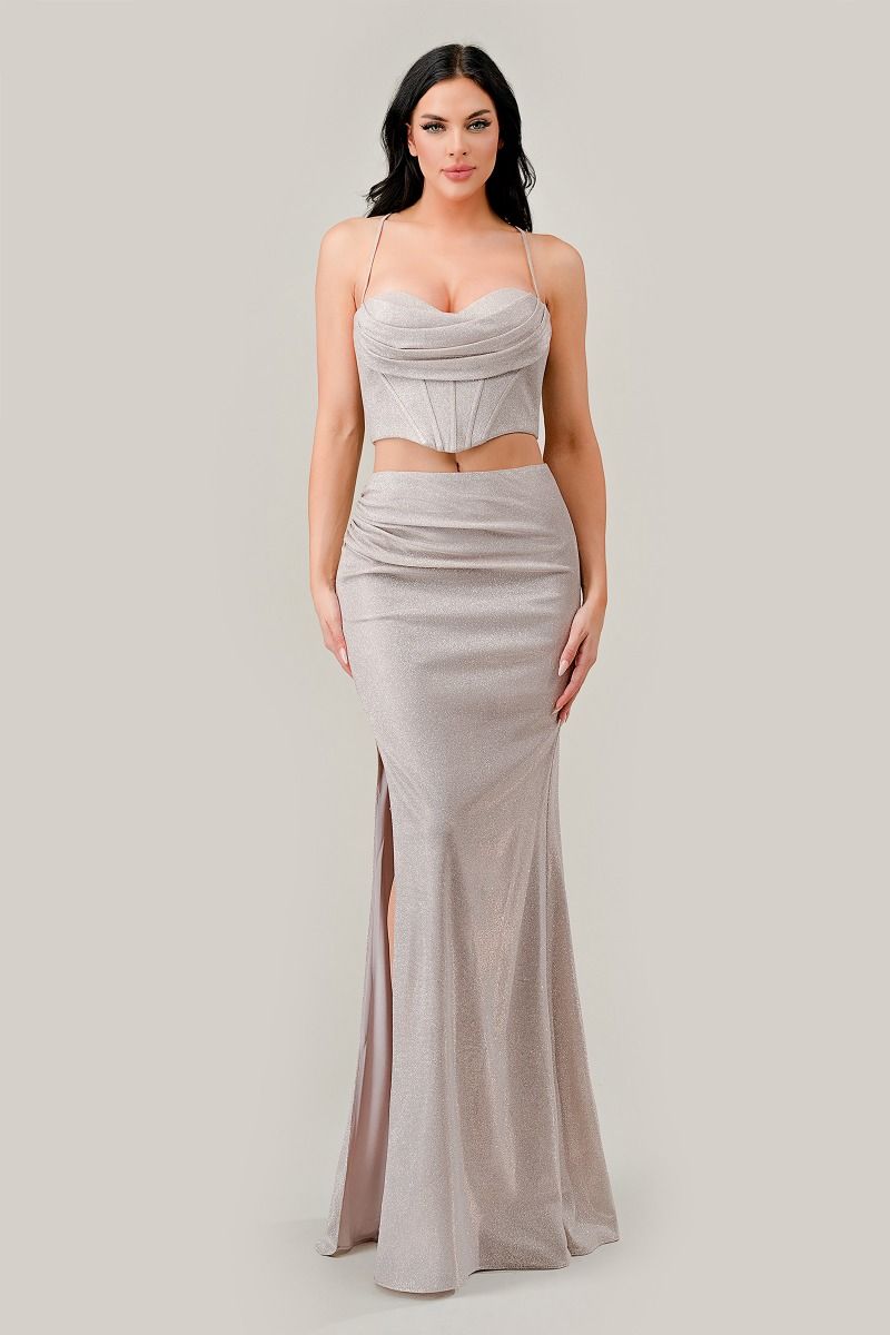 Royal Cinderella Divine CD350 Two Piece Formal Glitter Prom Long Dress