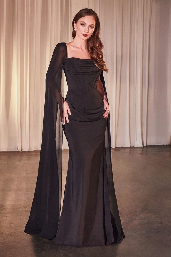 Formal Dresses Long Fitted Evening Formal Dress Black