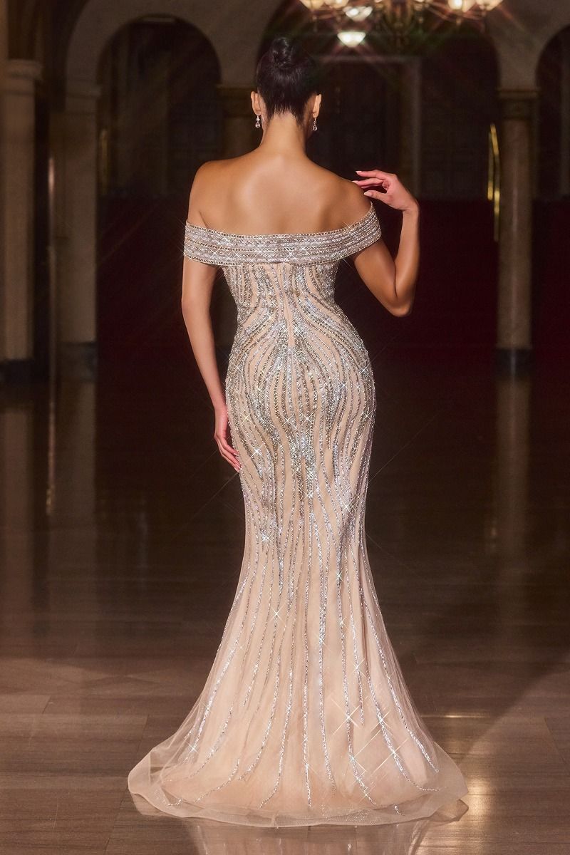 Prom Dresses Long Formal Sequin Evening Prom Dress LaDivine CD674 Gold