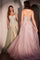 Prom Dresses A Line Long Formal Applique Corset Prom Dress Mauve