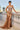 Prom Dresses Long Beaded Formal Fitted Metallic Prom Dress Nude Gold