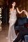 Prom Dresses Long Fitted Formal Metallic Corset Prom Dress Silver