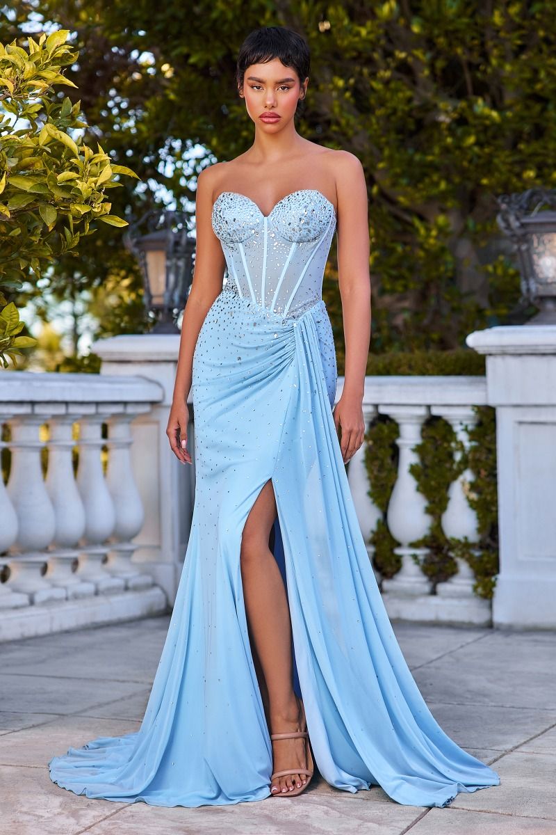LaDivine CD770 Formal Long Prom Fitted Evening Dress