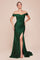 Prom Dresses Long Formal Fitted Evening Prom Dress Hunter Green