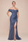 Prom Dresses Long Formal Fitted Evening Prom Dress Smoky Blue