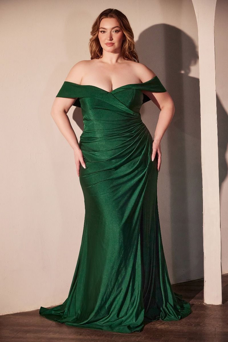 LaDivine CD790C Plus Size Formal Long Fitted Prom Dress