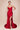 Prom Dresses Fitted Long Formal Slit Prom Dress Red
